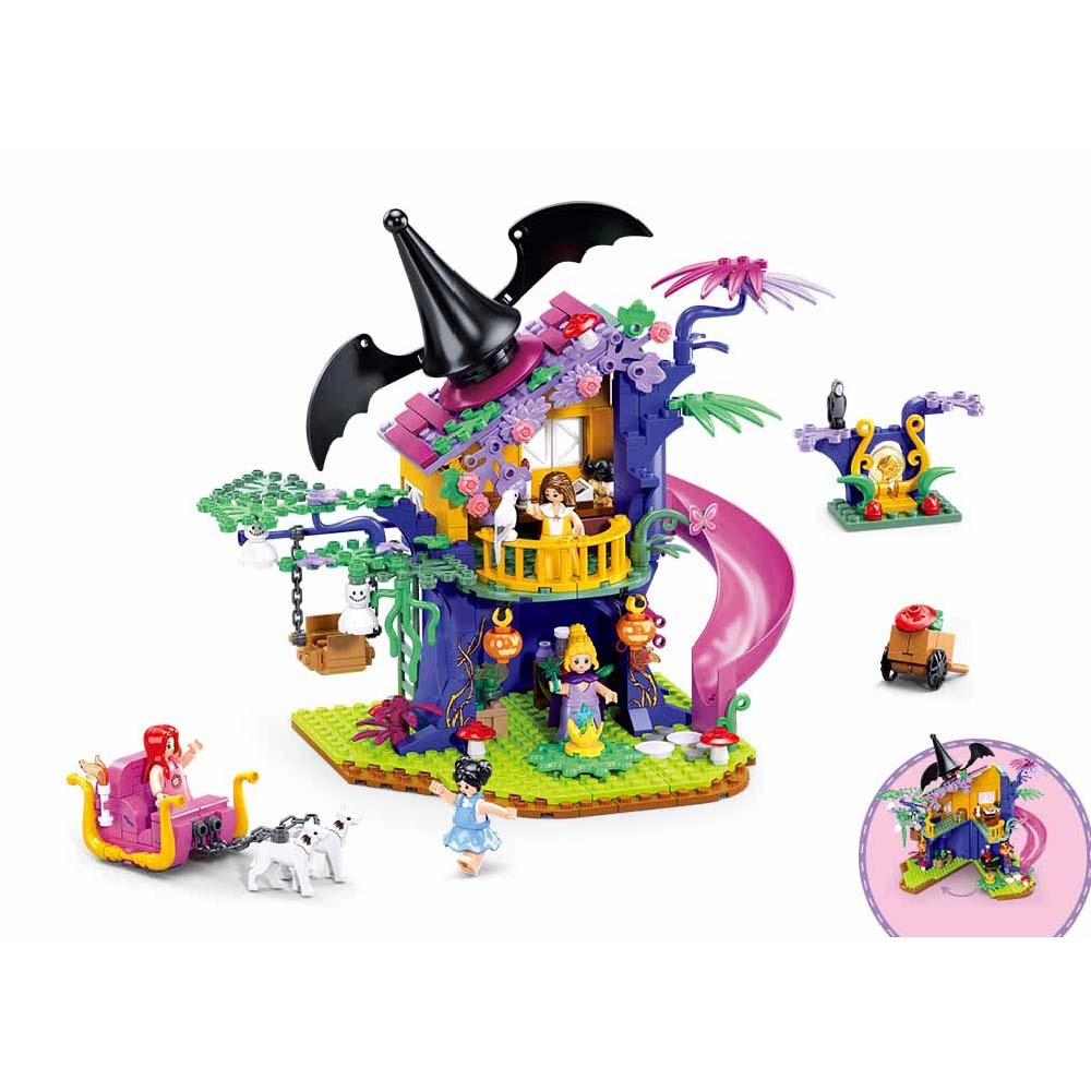 Sluban Building Set: Girls Dream - Magical Tree House - 435pcs - Image 2
