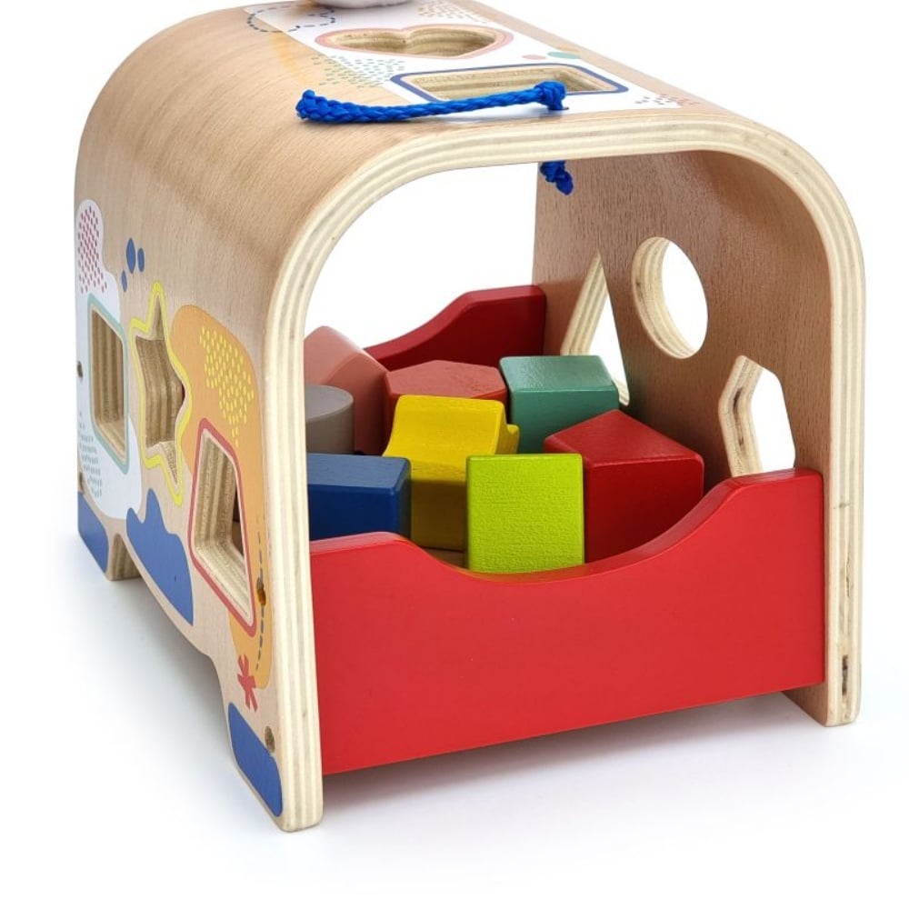 TookyToy - Wooden Shape Sorter with Blocks - Image 3