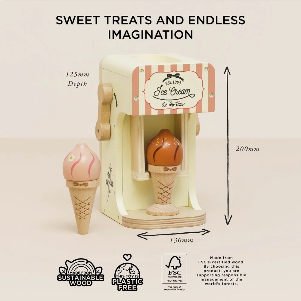 Le Toy Van - Ice Cream Machine & Play Food Cones - Image 7