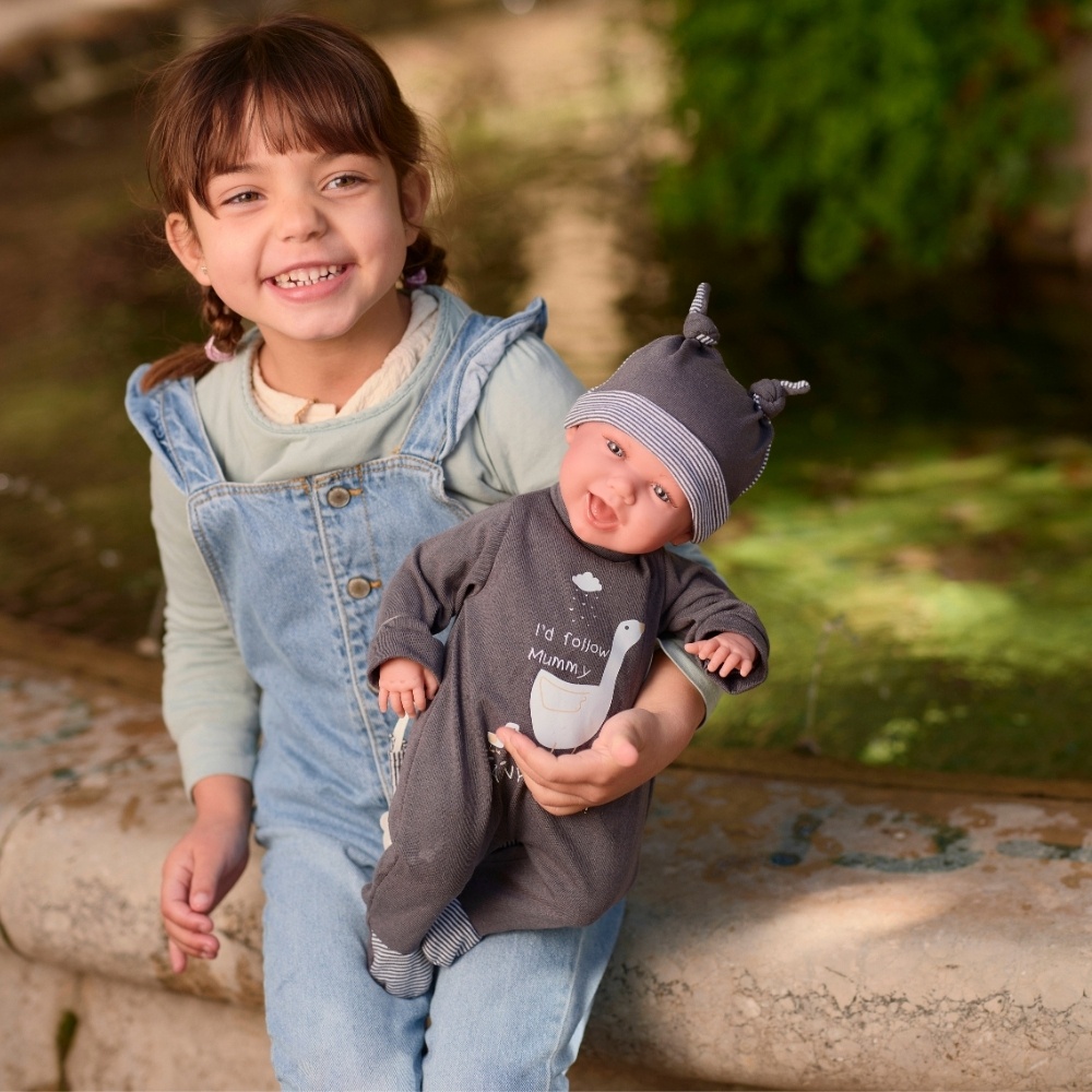 Llorens - Baby Boy Doll with Laughing Mechanism, Clothing & Bag: Mimo- 42cm - Image 3