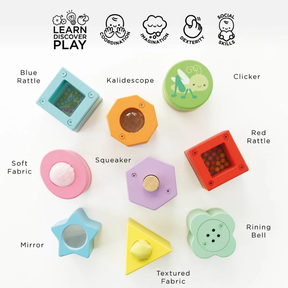 Le Toy Van - Rainbow Sensory Shape Sorter - Image 3