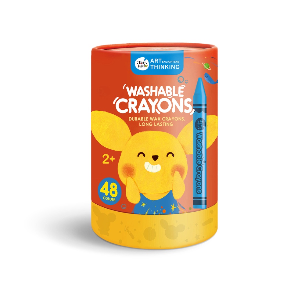 Jar Meló - Wax Crayons - Washable Non-Toxic - 48 Colours - Image 6