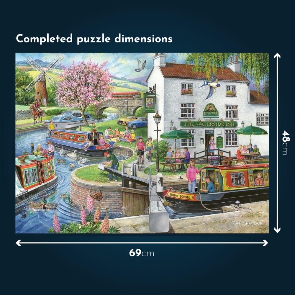 House of Puzzles - No.6 - By The Canal - 1000 Piece Jigsaw Puzzle - Image 4