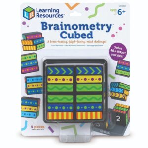 Learning Resources - Brainometryâ„¢ Cubed Shape & Fidget Kids Travel Puzzle Game