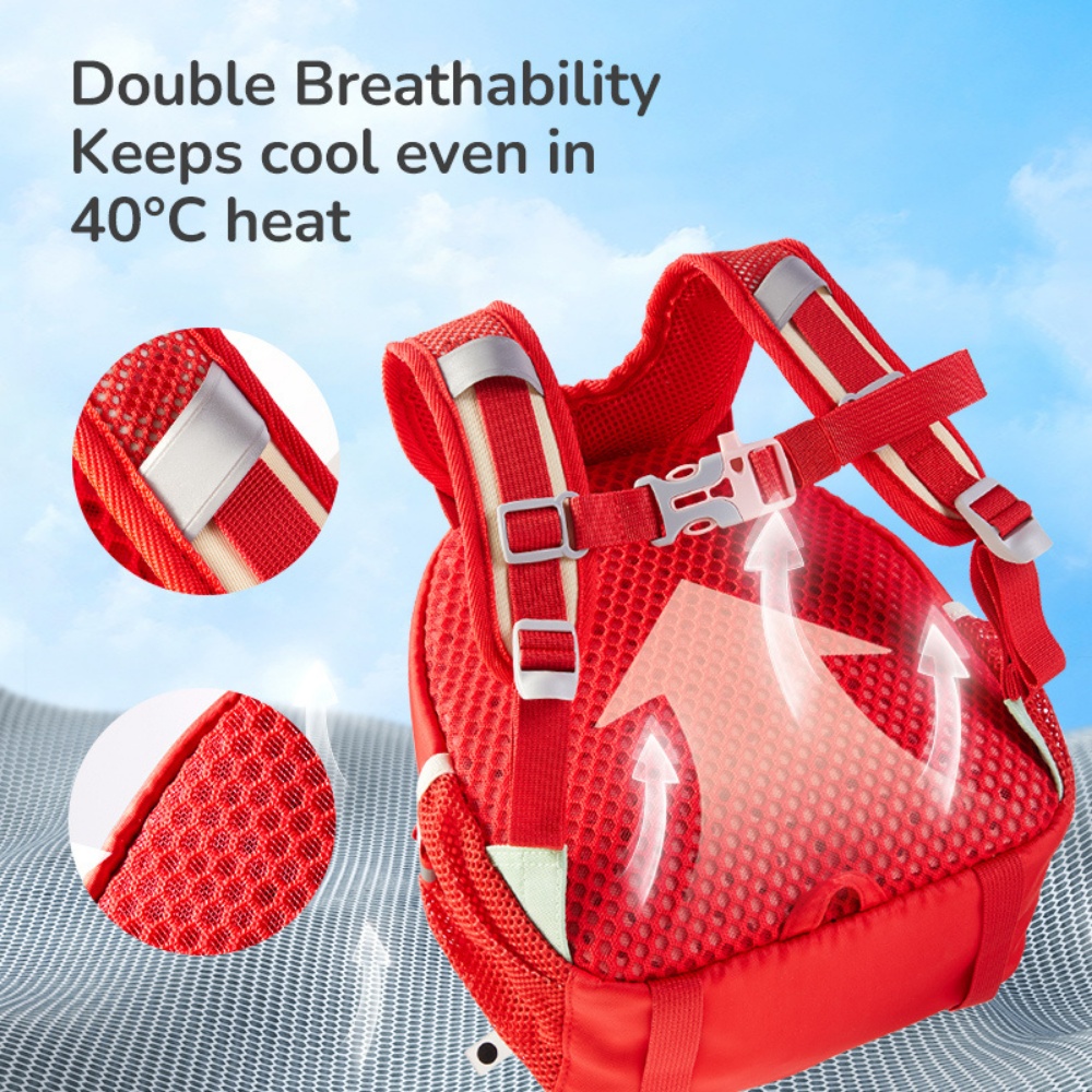 Mideer - Kids Outing Backpack with Safety Features - Orange - Image 4
