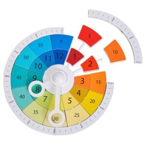 Classic World - Blocks Clock - Number Puzzle - 15pcs