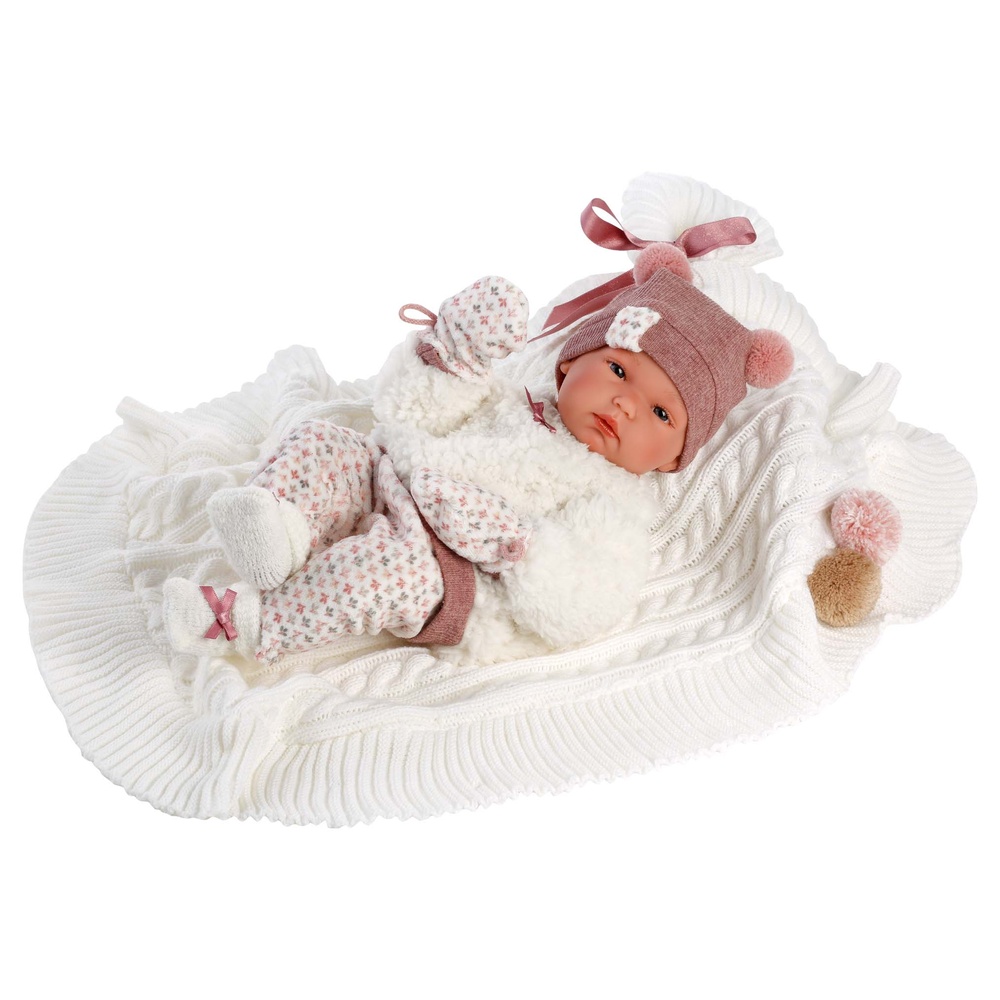 Llorens - Anatomically Correct Baby Girl Doll with Clothing & Blanket: Bimba - 35cm - Image 5