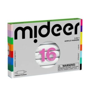 Mideer - Dual-Tip Acrylic Markers - 16 Colours