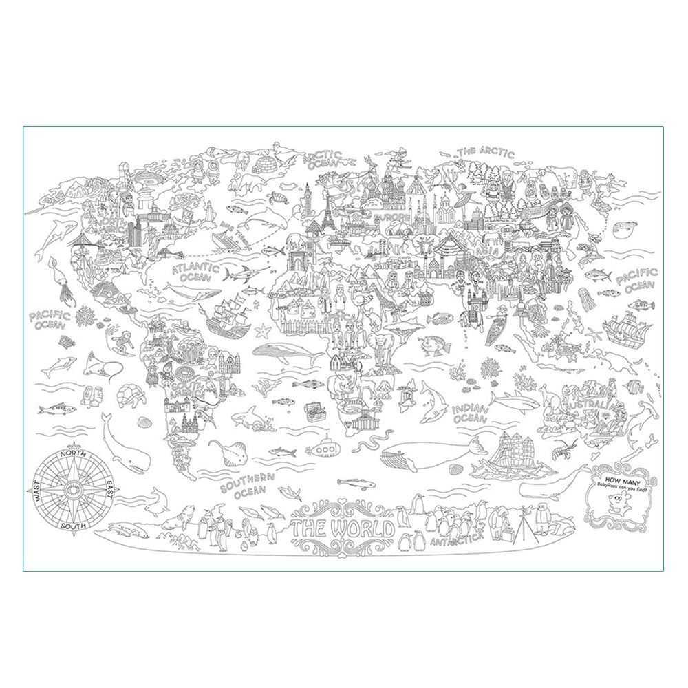 Jar Meló - Super Painter Giant Colouring Poster Pads The World - Image 4