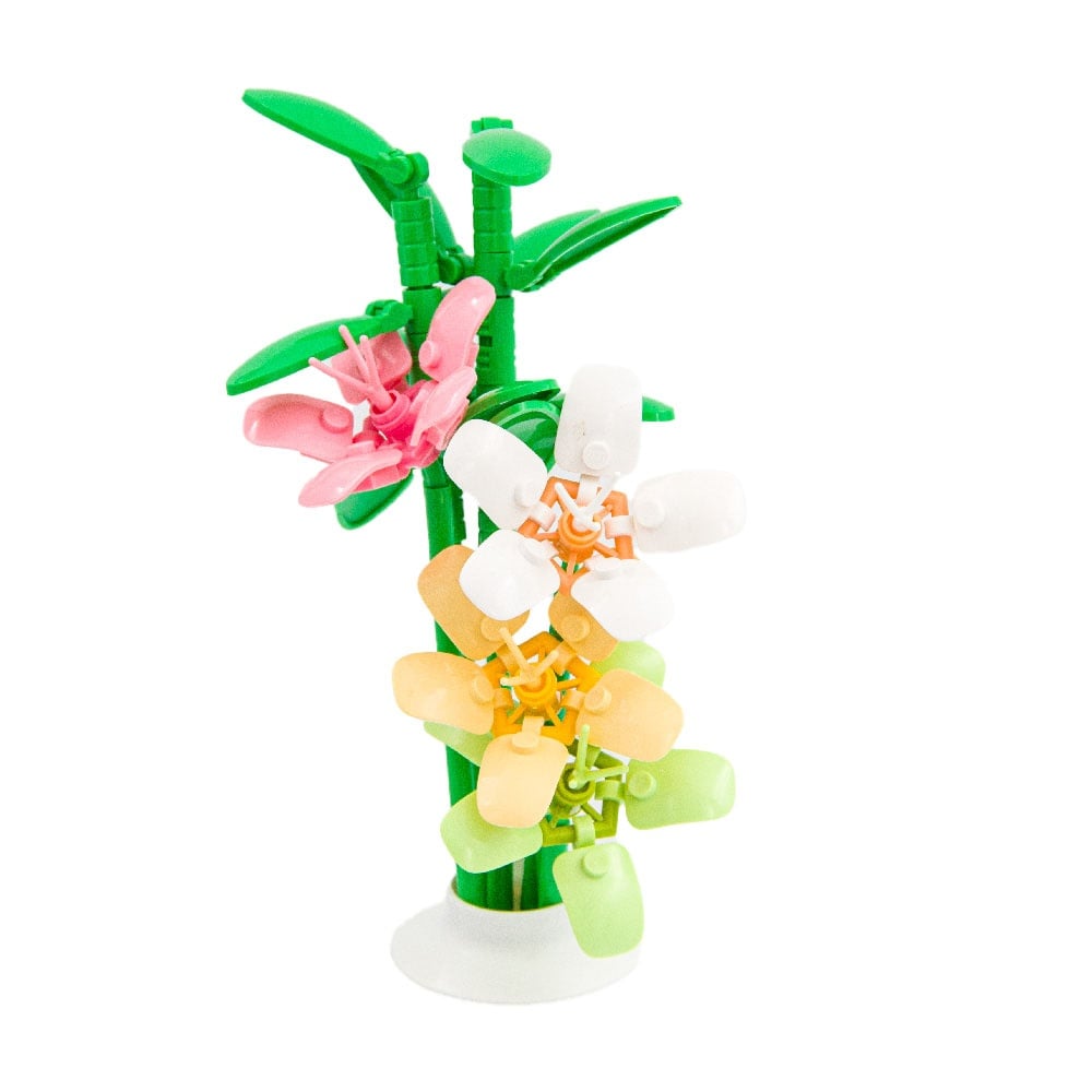Sluban Building Set: Pleyerid - Flowers - Freesia - 241pcs - Image 5