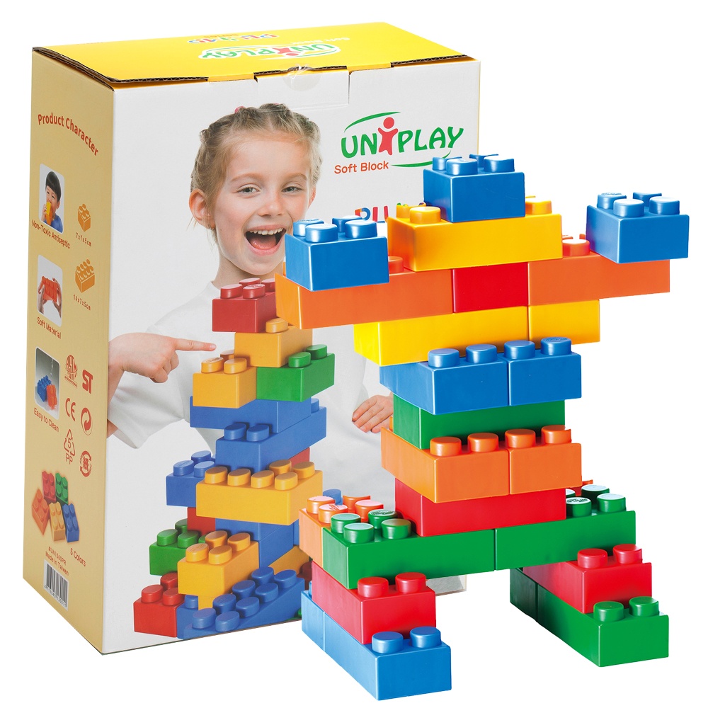 Greenbean - Jumbo Soft Blocks - Plump - 60pcs - Box -** - Image 3