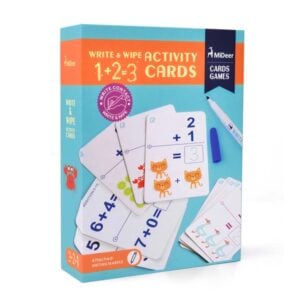 Mideer - Write & Wipe Cards: Math's Addition - Reusable Learning Cards for Kids
