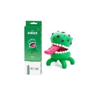 Hey Clay - Modelling Air-Dry Clay with Fun Interactive App - Burger, series Aliens, 3 cans-**