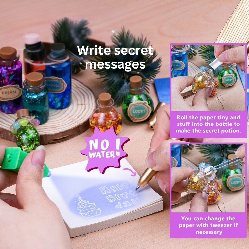 Jar Meló - Magical Potions Making Kit - DIY Fairy Potion Bottles Craft Activity for Kids - Image 4
