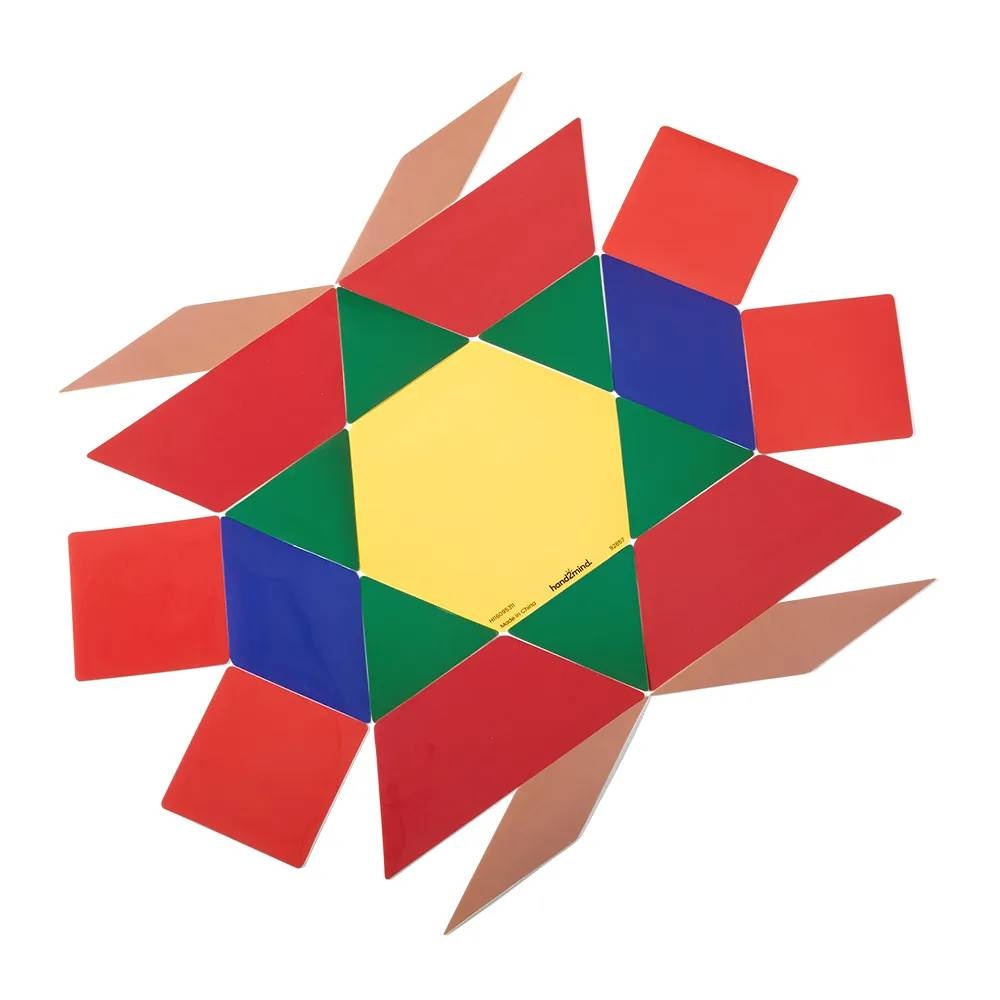 Hand2Mind - Pattern Block Demonstration Clings: 47 Pieces - Image 3