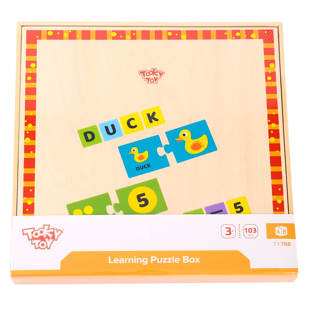 TookyToy - Learning the Alphabet Wooden Puzzle Box - Image 5