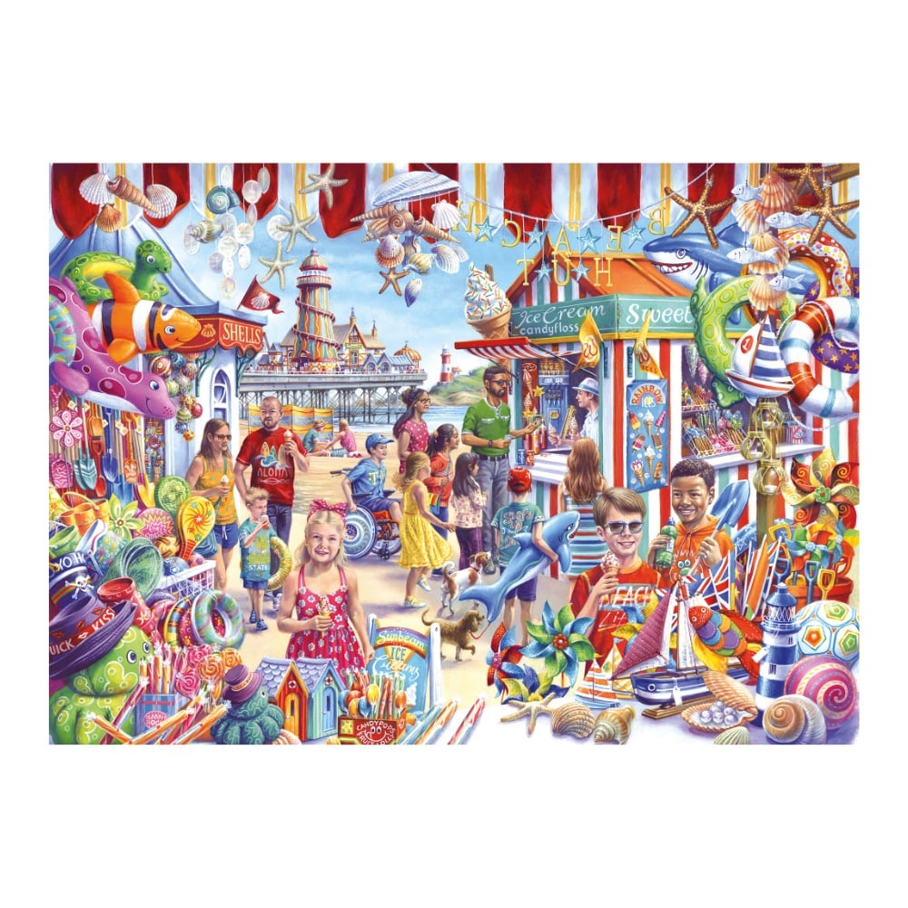 Gibsons - Seaside Souvenirs - 1000 Piece Jigsaw Puzzle - Image 2