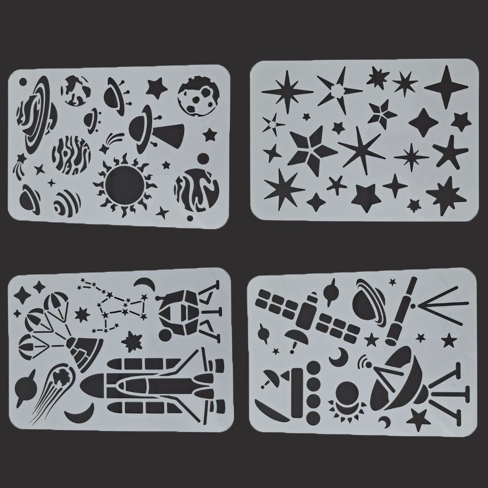 Anthony Peters - A4 Space Exploration Stencils - 4pcs - Image 3