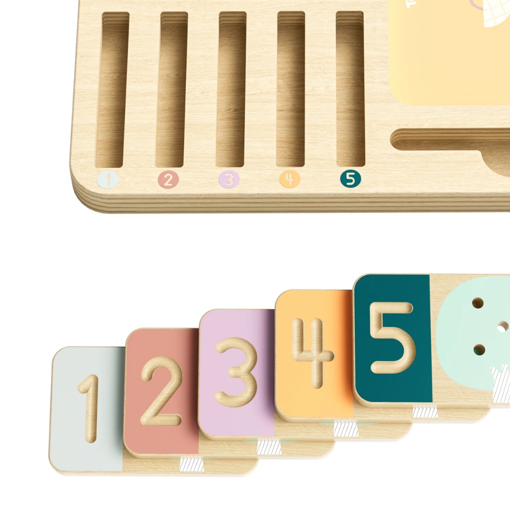 TopBright - Wooden Montessory Fruit Tree Counting & Writing Number Toy - Image 9
