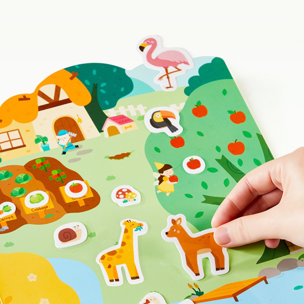 Mideer - Reusable Jelly Sticker Set: The Fairy Tree House - Early Learning Activity - Image 2