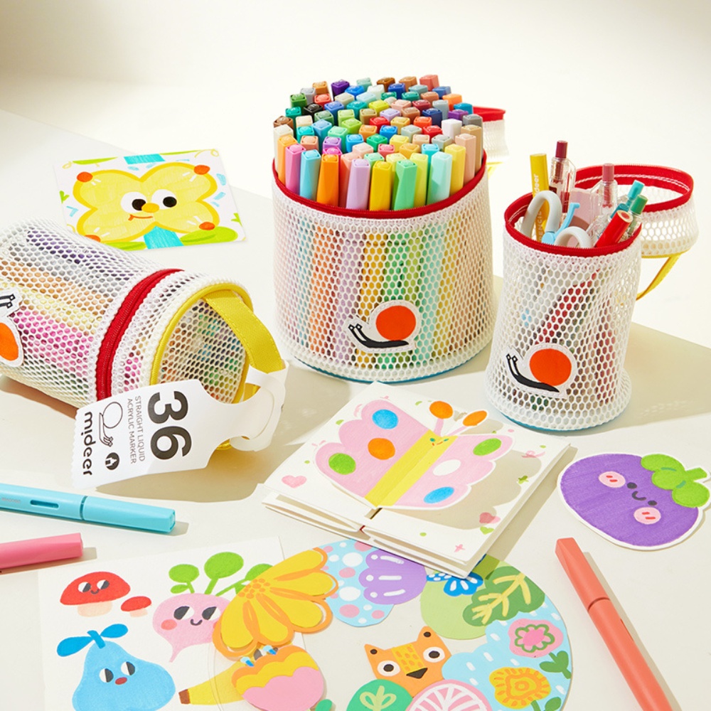 Mideer - Acrylic Markers with Carry Bag - Brush Tip - 36 Colours - Image 4