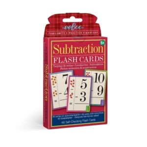 eeBoo - Subtraction Flash Cards - Educational Math Learning Cards