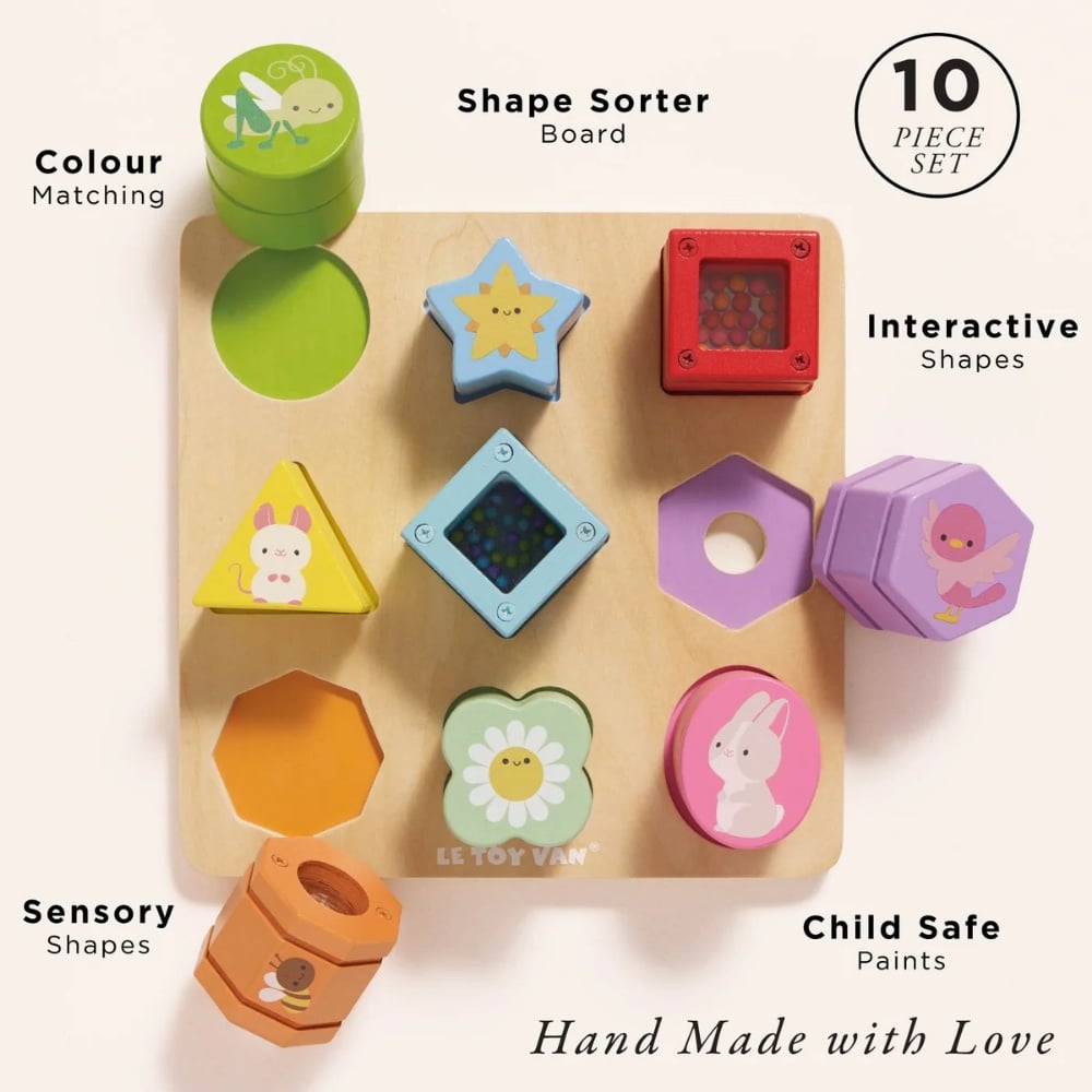 Le Toy Van - Rainbow Sensory Shape Sorter - Image 2