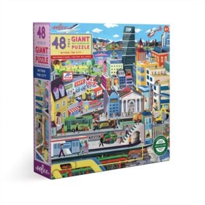 eeBoo - Within the City - 48 Piece Giant Jigsaw Puzzle for Kids