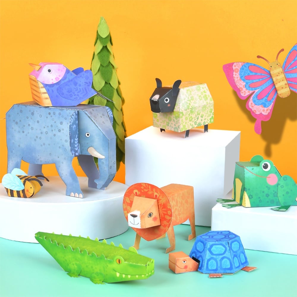 Mideer - 3D Animal Themed Origami Paper Craft Set - Image 2