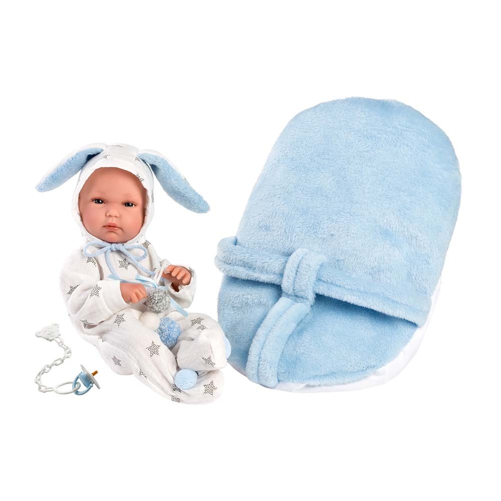 Llorens - Anatomically Correct Baby Boy Doll with Clothing & Carrier Seat: Bimbo - 35cm - Image 5