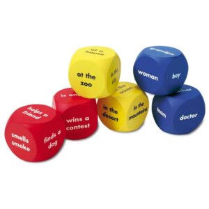 Learning Resources - Story Starter Word Cubes: Reading Comprehension Game Ages 5+