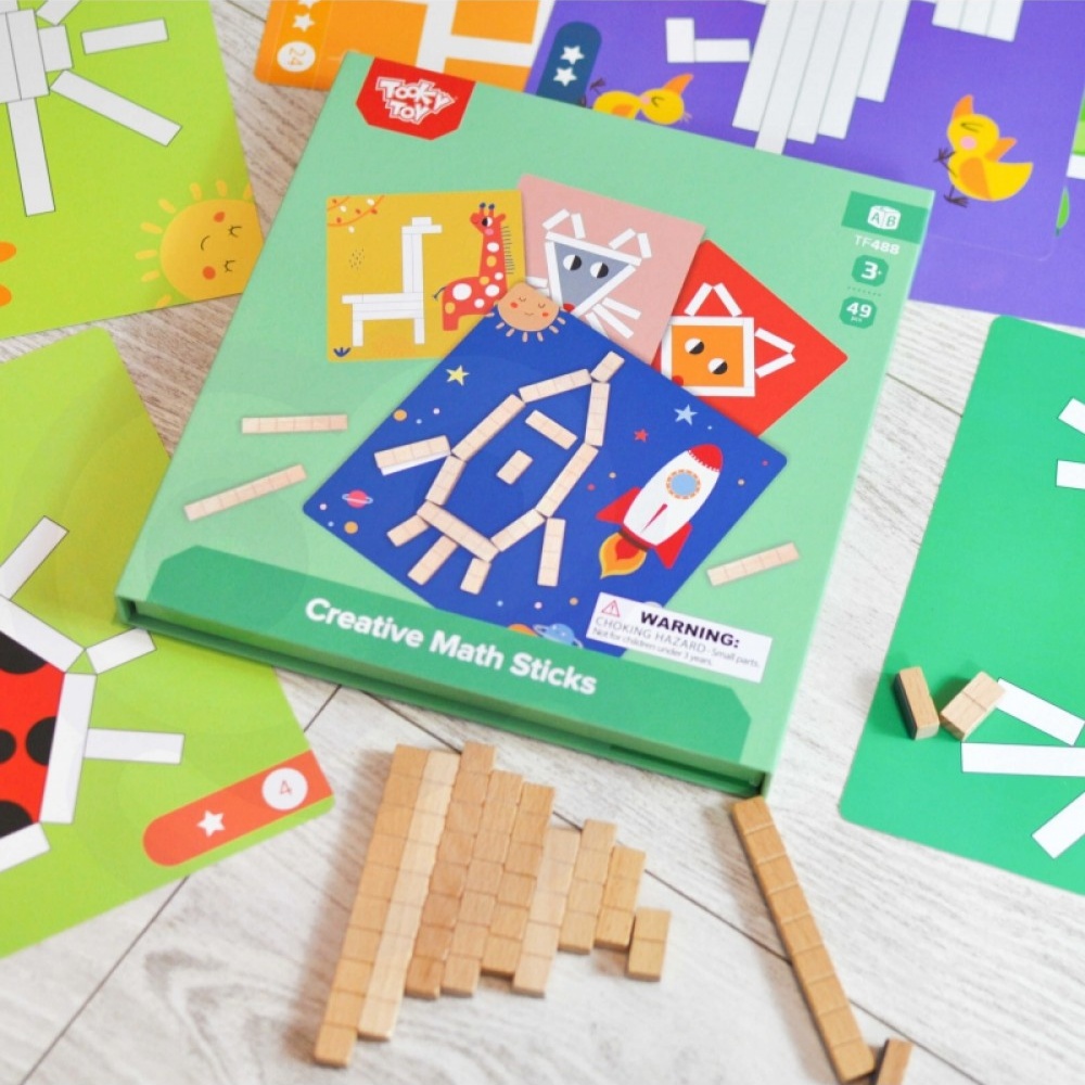 TookyToy - Creative Math Sticks: Patterning Activity Set - Image 2