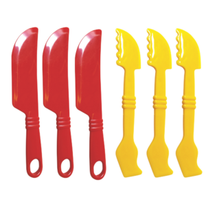 Anthony Peters - Plastic Dough Cutting and Modelling Tools for Kids - 6 Piece