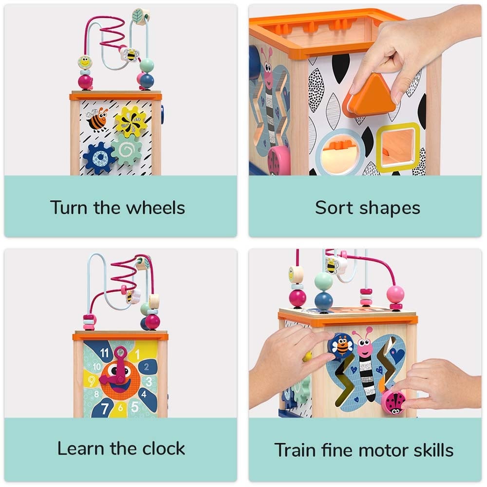 TopBright - 5-in-1 Insect Play Cube: Montessori Activity Toy - Image 7