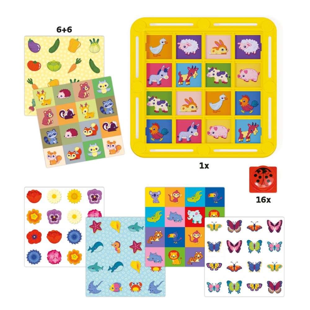Quercetti - Fanta Memo Ladybug Memory Game - Nature-Themed Matching Cards for Kids - Image 3