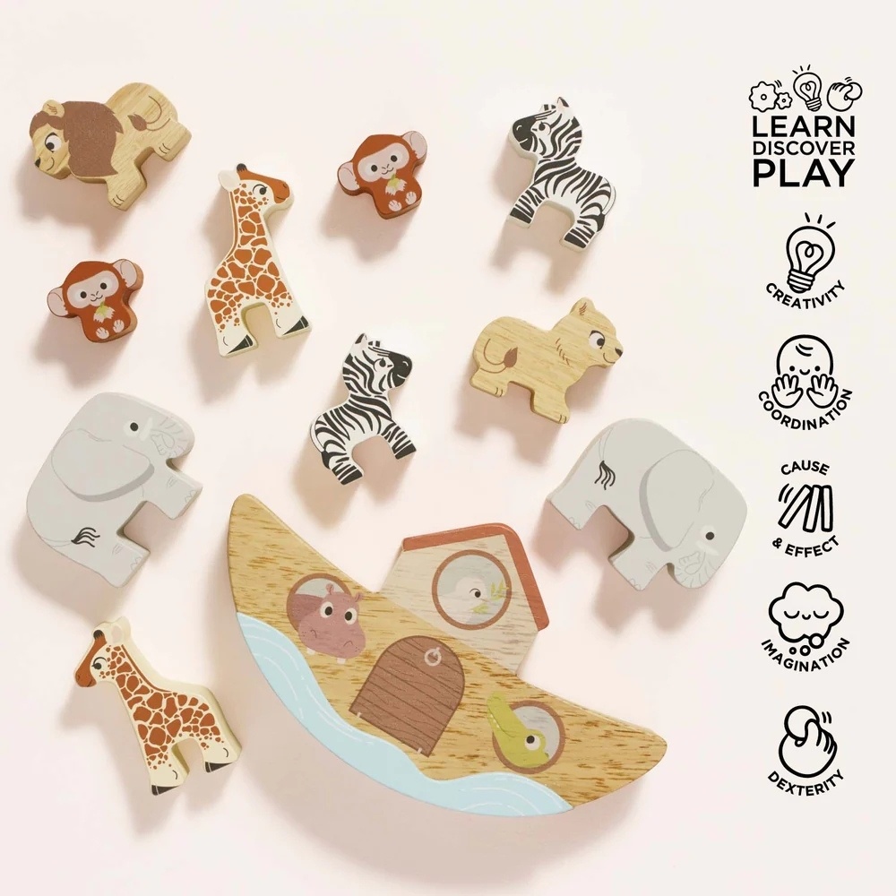 Le Toy Van - Noah’s Balancing Ark Animal Stacker - Image 3