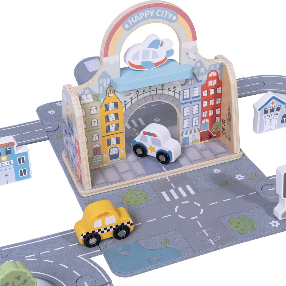 TookyToy - Pretend Play Story Box: City Toy Set in Carry Case - Image 4