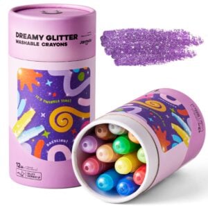 Jar Meló - Twistable Washable Glitter Crayons - 12 Colours