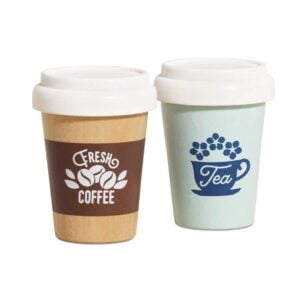 Le Toy Van - Wooden Tea & Coffee Re-Useable Eco Cups - 2pcs