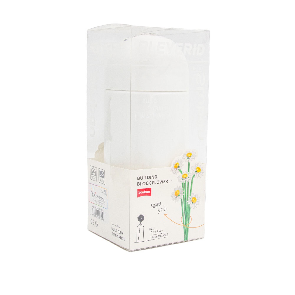 Sluban Building Set: Pleyerid - Flowers - Daisy - 255pcs - Image 5