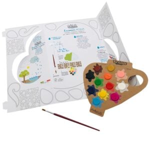 Toy Color - L'Artista Acqua Water Cycle Kit - 12 Watercolours + Cut-Outs - 32pcs