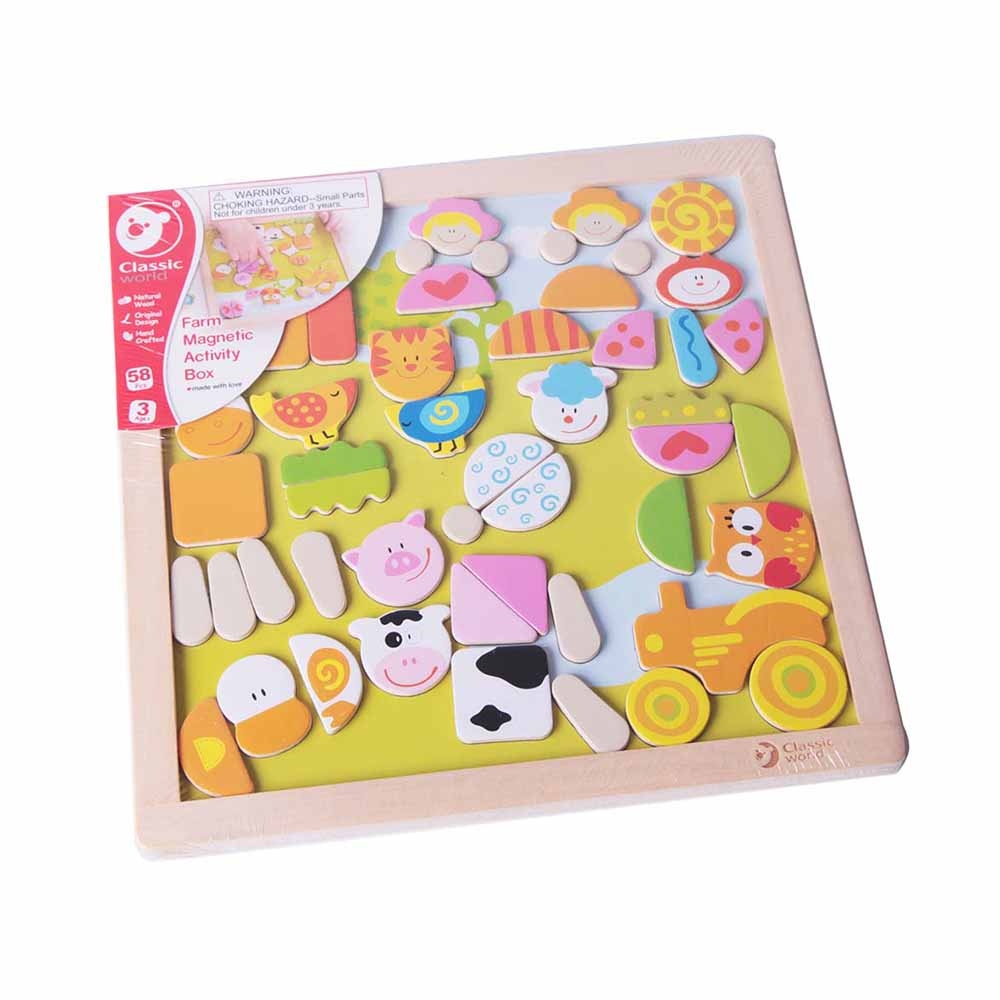 Classic World - Farm Magnetic Activity Box - 50pcs - Image 5