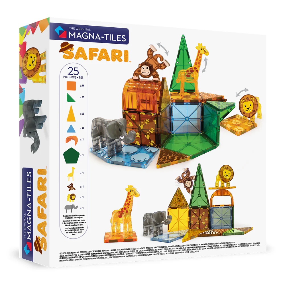Magna-Tiles - Magnetic Construction Set - Safari Animals Set - 25pcs - Image 7