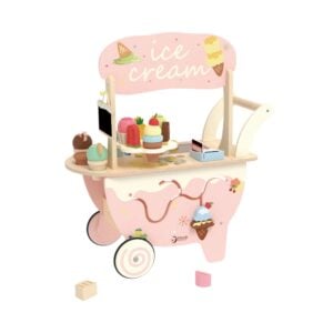 Classic World - Pretend & Play - Wooden Ice Cream Cart - 40pcs