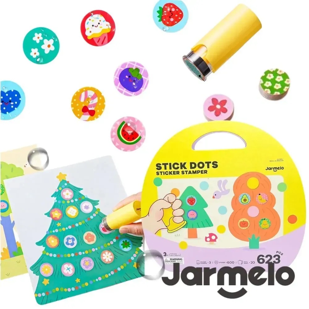 Jar Meló - Dot Sticker Stamper & Reusable Stickers - 600 Pieces - Image 2
