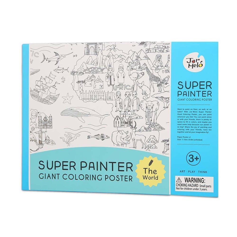 Jar Meló - Super Painter Giant Colouring Poster Pads The World - Image 6