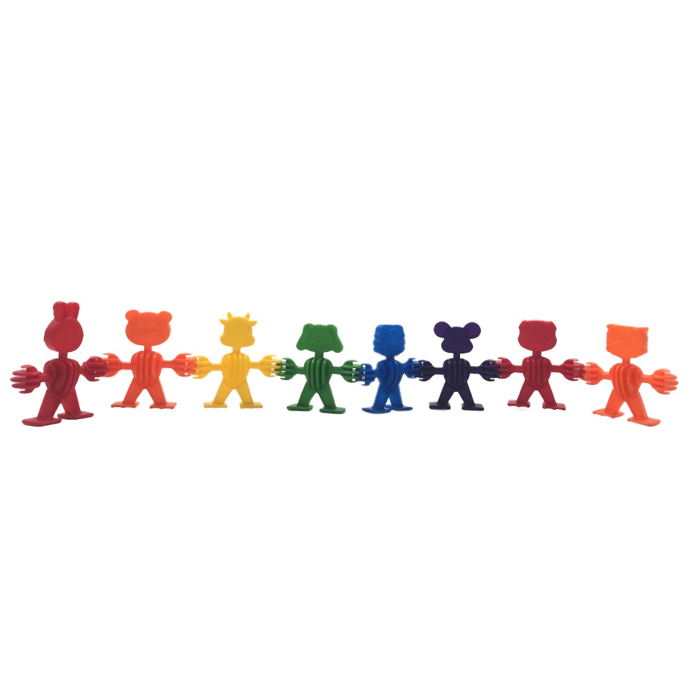 Greenbean - Linking Animals - Interlocking Building Blocks - 96pcs in Polybag - Image 2