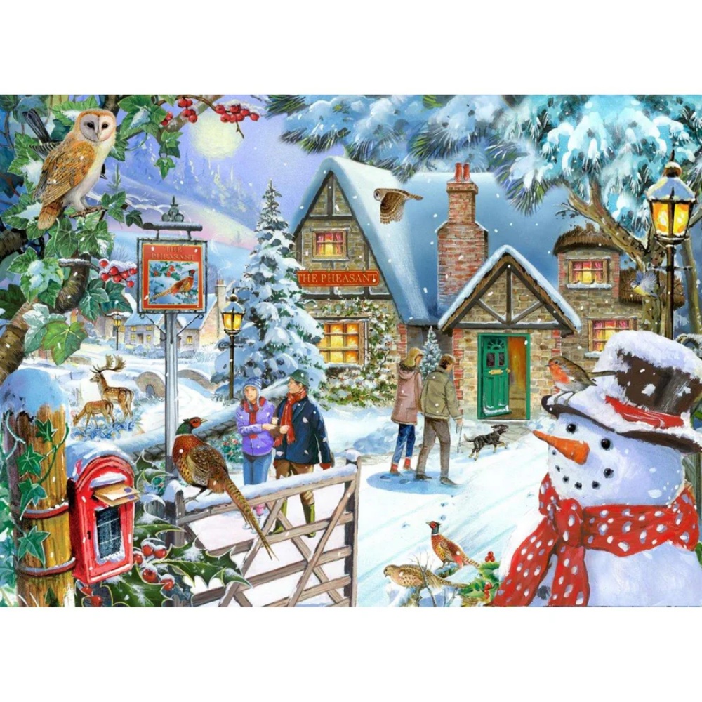 House of Puzzles - Snowman's View - 1000 Piece Jigsaw Puzzle - Image 2