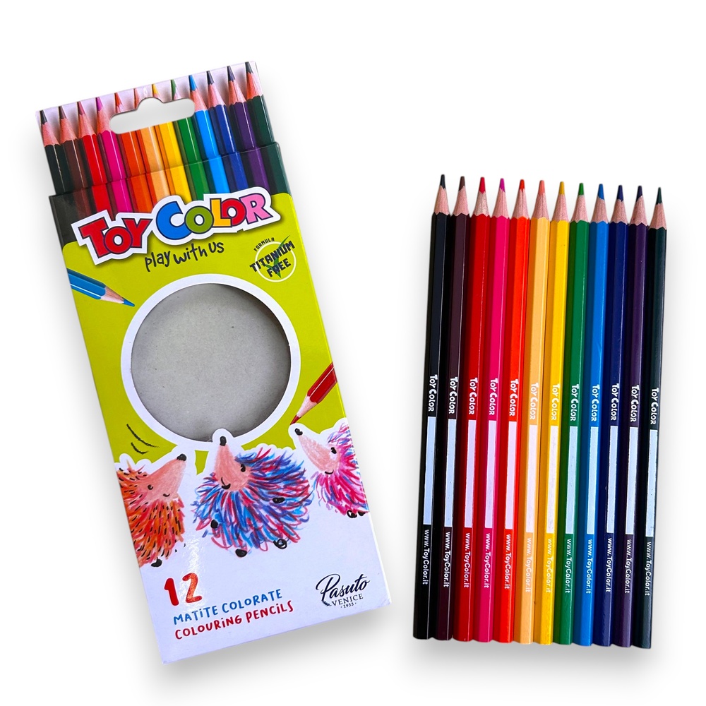 Toy Color - Junior Hexagonal Coloured Pencils - 12 Pack with 3mm Lead - Image 3