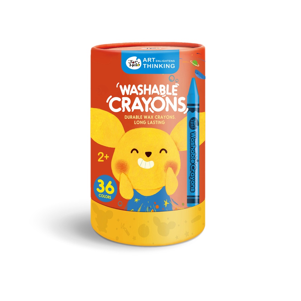 Jar Meló - Wax Crayons - Washable Non-Toxic - 36 Colours - Image 5